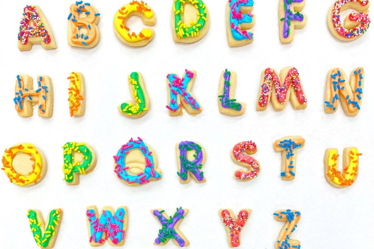 ALPHABET Deluxe 26 Cookie Decorating Kit| Celebrations In The Kitchen